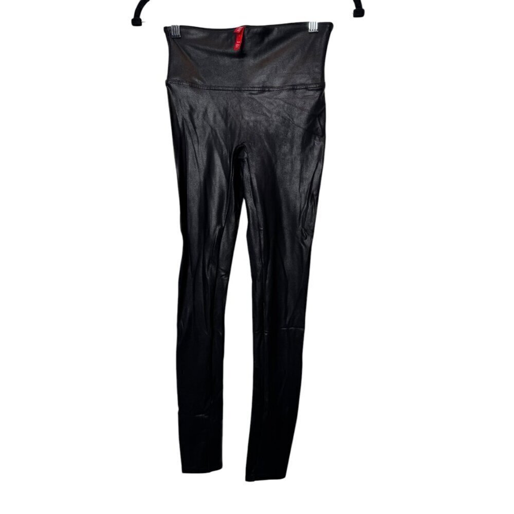 Spanx Faux Leather Coated Leggings - Size Small (D45)